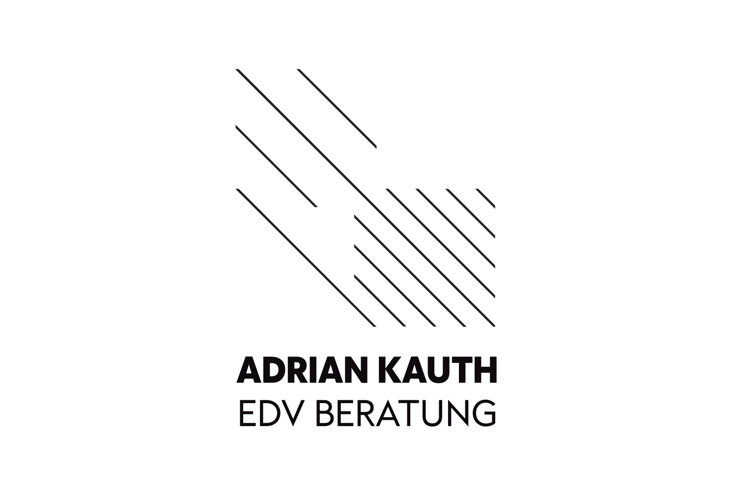 Design of the visual appearance for Kauth EDP Consulting. The logo, as a composition of crossbars in different frequencies, represents the electronic collection and processing of data. The corporate identity describes processes and the transport of information via sensors, processors, algorithms, displays, actuators and electrical signals - simply complex.