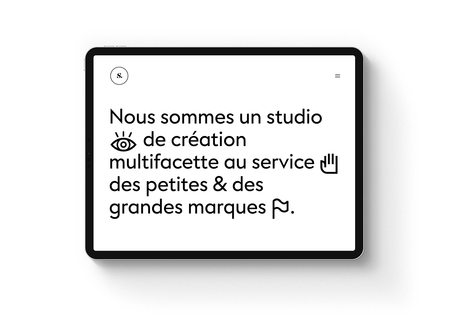Stereographic studio designed his website with the Diglû font.